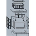 ABX KARELIE, с кафельным цоколем, с теплообменником