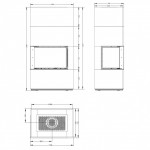Печь-Камин APLIT П2С 8457 ASTOV