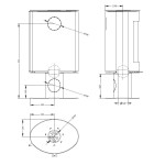 Печь-Камин OVAL Крема беж ASTOV