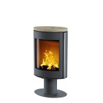 Печь-Камин OVAL Крема беж ASTOV