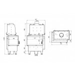 Каминная топка Defro Home RIVA SM BL SHORT