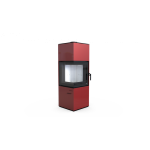 Печь DEFRO HOME QUADROOM  красная сталь