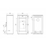 Печь DEFRO HOME SOLUM  красная сталь