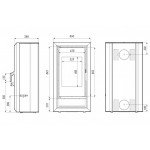 Печь DEFRO HOME IGNIS белая сталь