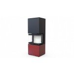 Печь DEFRO HOME INTRA XSM C VER COMPACT  красная сталь