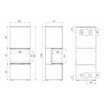 Печь DEFRO HOME INTRA XSM C VER COMPACT  красная сталь