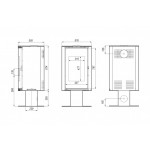 Печь DEFRO HOME ORBIS TOP  белая сталь