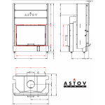 Каминная топка Astov ПТ 8057