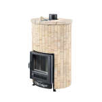 Дровяная печь для бани Ферингер Уют-25 в облицовке змеевик