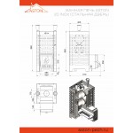 Печь для бани ASTON 20 INOX стекло
