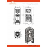 Печь для бани ASTON «Шторм Турбопар» б/в (чугун)