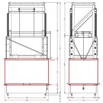 Каминная топка Astov П4С 12080