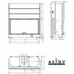 Каминная топка Astov ПС 15080