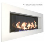 Биокамин Elliot 1500 белый со стемалитом (Zefire)