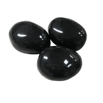 Декоративные керамические камни черные 14 шт (ZeFire)