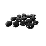 Декоративные керамические камни черные 14 шт (ZeFire)