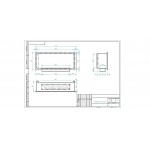 Биокамин Flagman 700 шлифованный (Zefire)