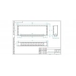 Биокамин Flagman 1300 шлифованный (Zefire)