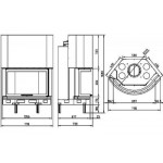 Каминная топка AXIS AX-B 1100 PC-N