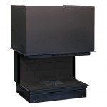 Каминная топка AXIS H 1200 3 glasses BN1
