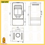 Печь-камин МЕТА Лава