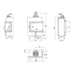 Каминные топки Kratrki Lucy 12 SLIM P BS