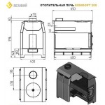 Отопительная печь Везувий Комфорт 200 (ДТ-3С)