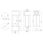 Печь-камин Kratki ANTARES