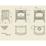 Печь-камин Kratki Koza K6