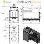Отопительная печь Везувий Комфорт 300 (ДТ-3С)