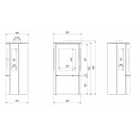 Печь-камин Kratki Falcon 9 View