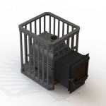 Дровяная печь для бани FireWay ПароВар 24 ковка (404)