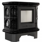 Печь-камин Kratki WK 440 KAFEL CZ (черная)