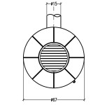 HARK Bella Rosa 4 Viva ECOplus creme-wei? рамка хром + комплект труб