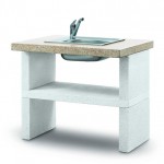 PALAZZETTI Модуль раковина, розовый гранит