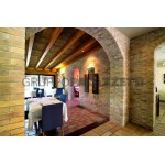 PALAZZETTI Камень Easy Stone: MATTONELLE оранжевый античный угл. 2 лин.м