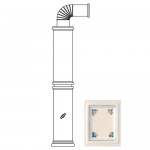 SERGIO LEONI Колонна керам. 106.5см цвет D1 вianco+decoro 2