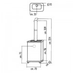 SERGIO LEONI Sissy blue с колонной