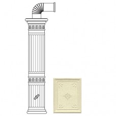 SERGIO LEONI Колонна керам. 1215см цвет L2 ivory