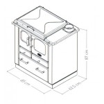 Печь SOGNO 45, Terra di Francia (Sideros)