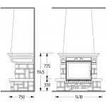 SUPRA SARDANE 76 + топка HF 121 C