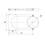 ВУЛКАН Элемент крепления к стене на трубу V50R D250/350 нерж 304