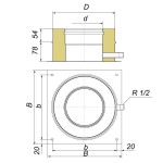 ВУЛКАН Опора нижняя V50R D115/215 с боковым выпуском конденсата нерж 321/304