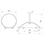 ВУЛКАН Дровница VKN101-ASL античное серебро